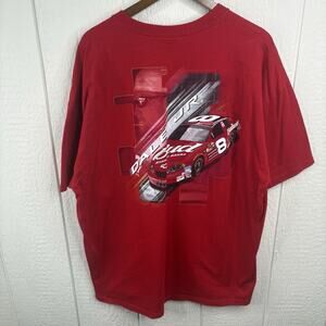 Y2K NASCAR Dale Earnhardt Jr. Budweiser Racing Tee Shirt Size XL